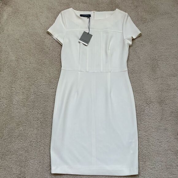 Sandro Ferrone Roma White Dress, Size 44 Italy - Picture 1 of 6